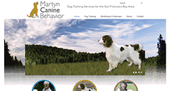Desktop Screenshot of martyncaninebehavior.com